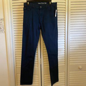 Nautica Big Boys Blue Denim Skinny-Stretch Casual Pants - 18